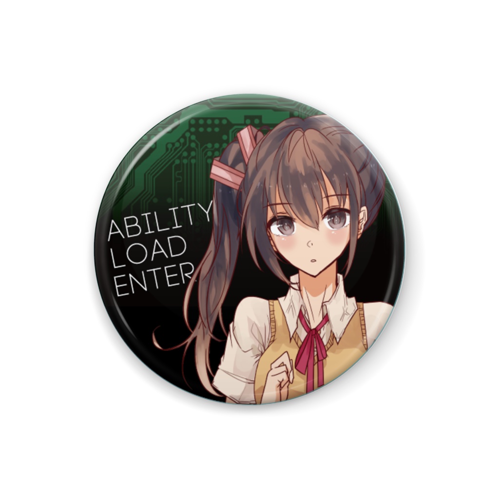 【ABILITY LOAD ⇒ ENTER】缶バッジ（文月ロク）