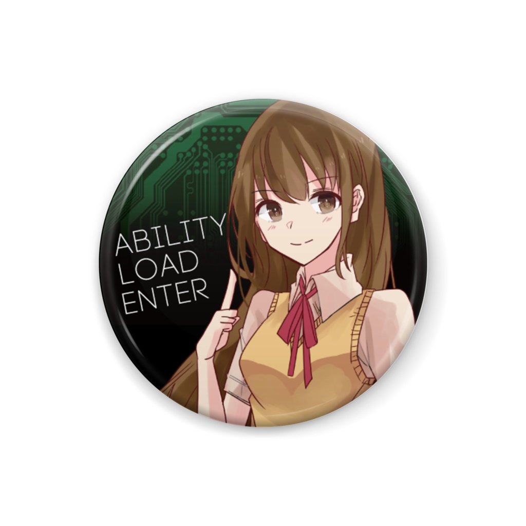 【ABILITY LOAD ⇒ ENTER】缶バッジ(一条紗千乃)