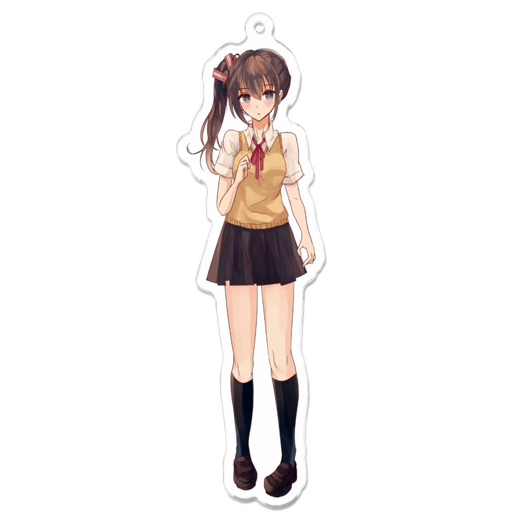 【ABILITY LOAD ⇒ ENTER】100 x 100 (mm)文月ロク キーホルダー