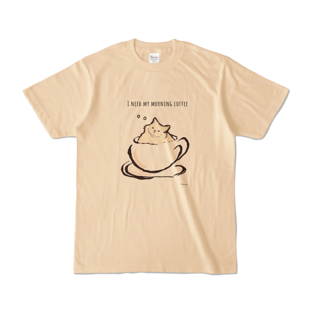 cykel mager Pris Coffee Cat Tshirt ☕ コーヒー猫 Tシャツ - MoonWake - BOOTH