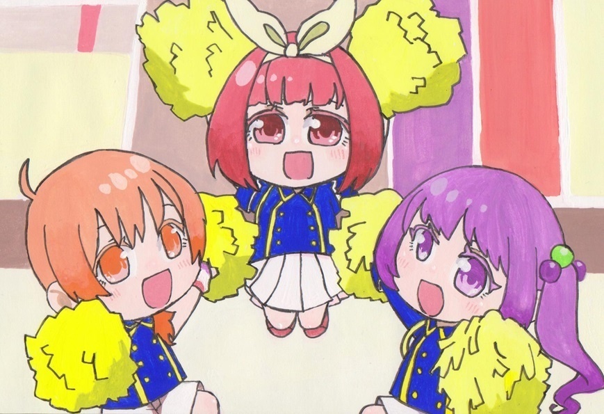 原画「果物ジュースの応援隊」