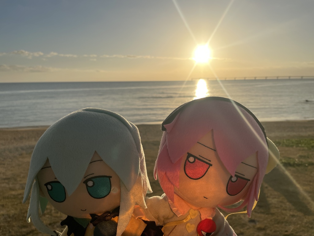 【ぬい撮り壁紙】ふもふもとおでかけ写真(沖縄)