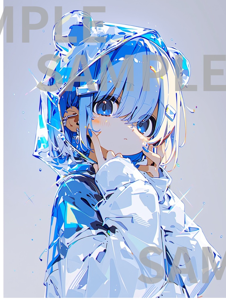 くまキラフード/青