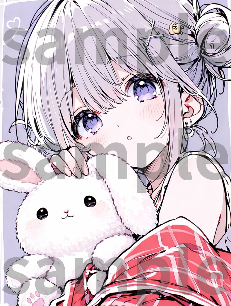 むらさき_うさぎ