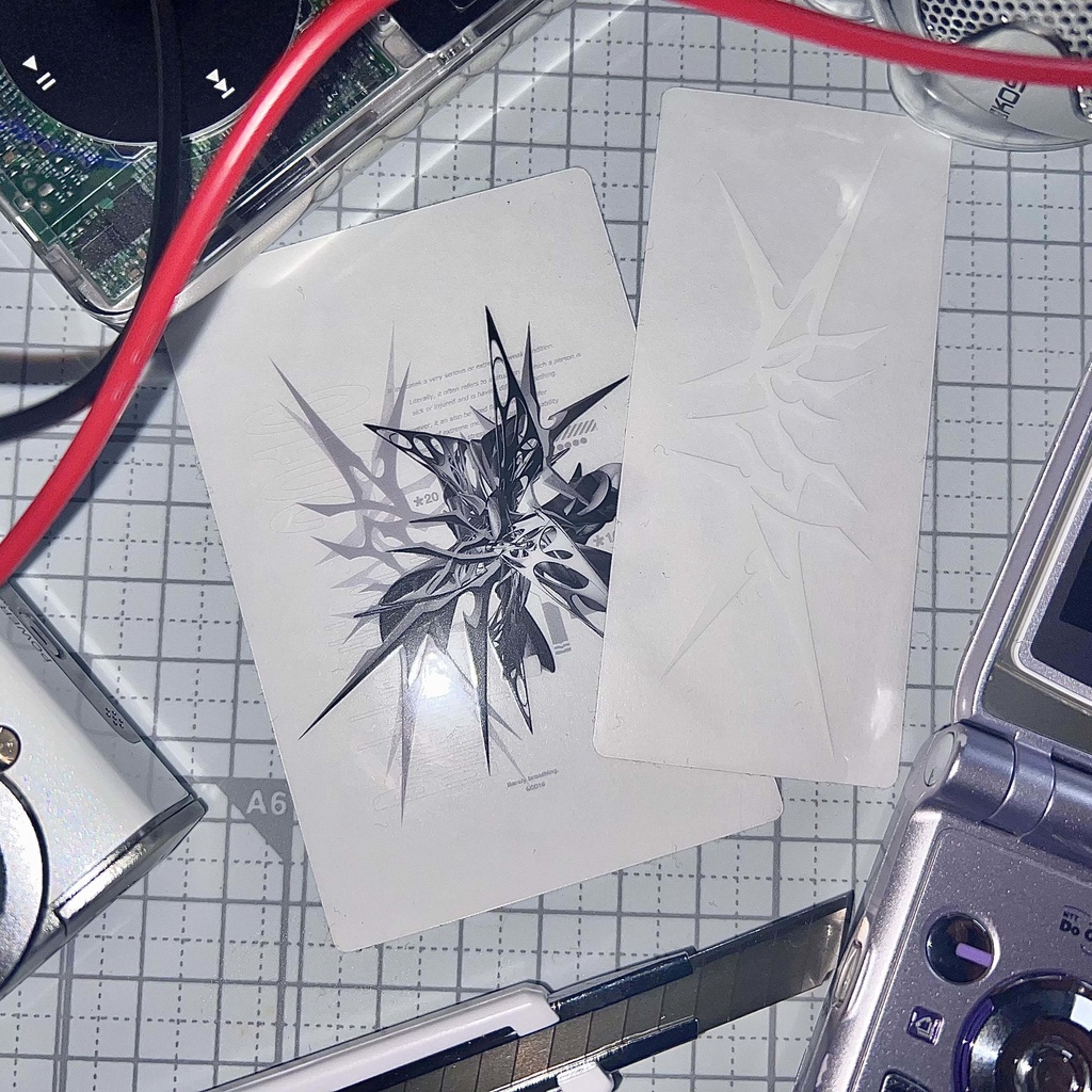 null://me 2pc Clear Stickers