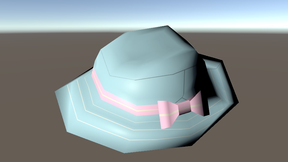 【アクセサリ】リボンのぼうし【△200】