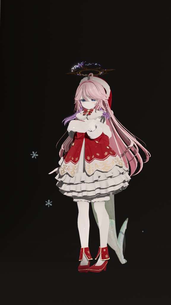 【VRChat】ふわっと消える！まとえる雪結晶パーティクル