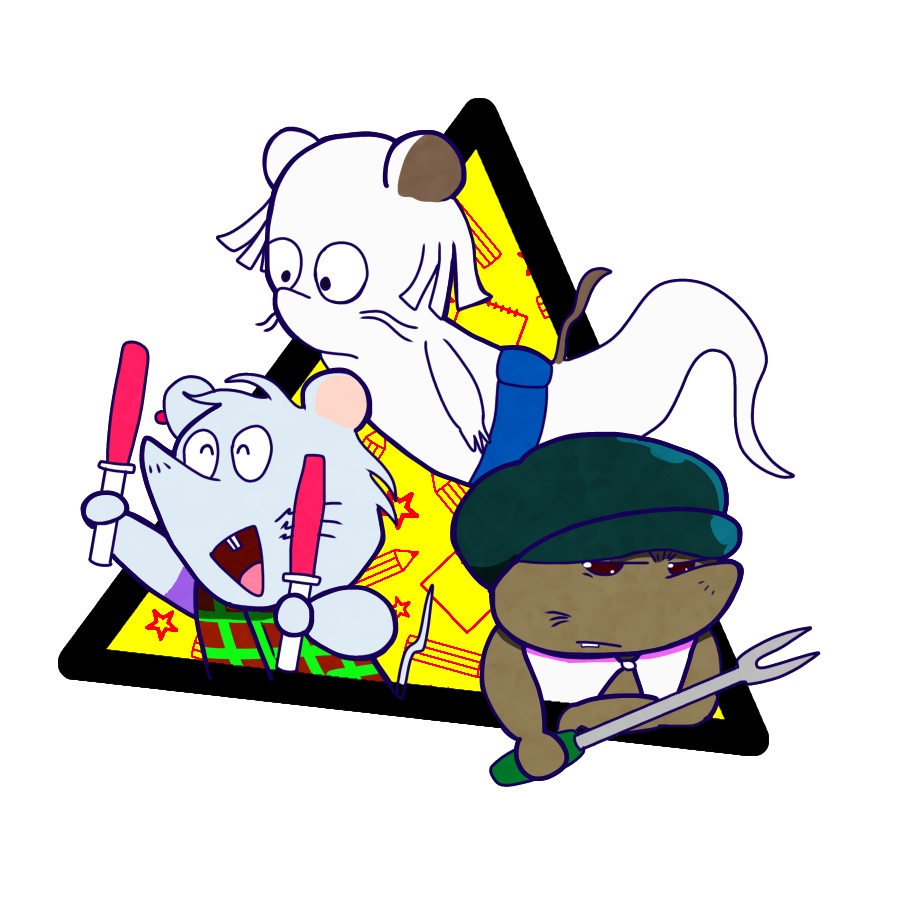 ネズミのアクキー (タクヤ・幽霊ネズミ・鉄郎)