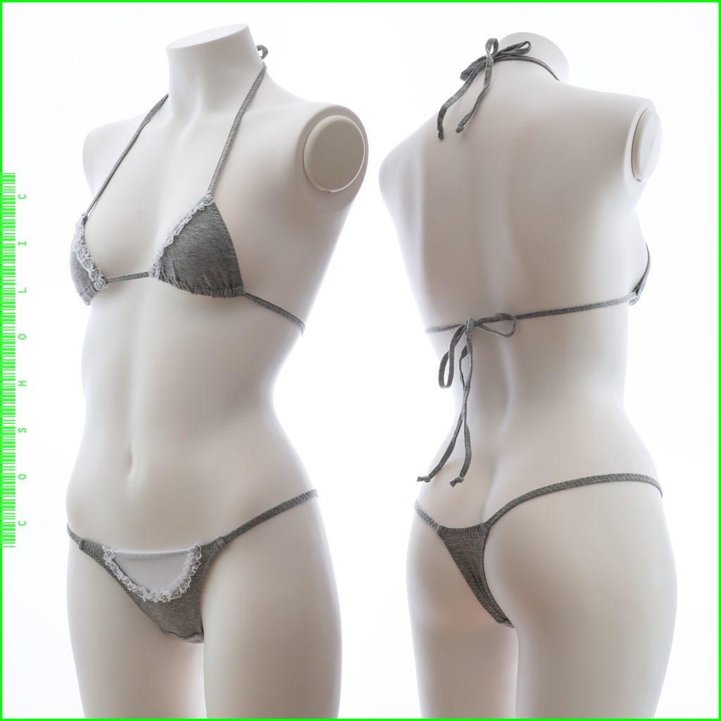 コスホリック+PredatorRatコラボ グレーコットンメイドブラセット