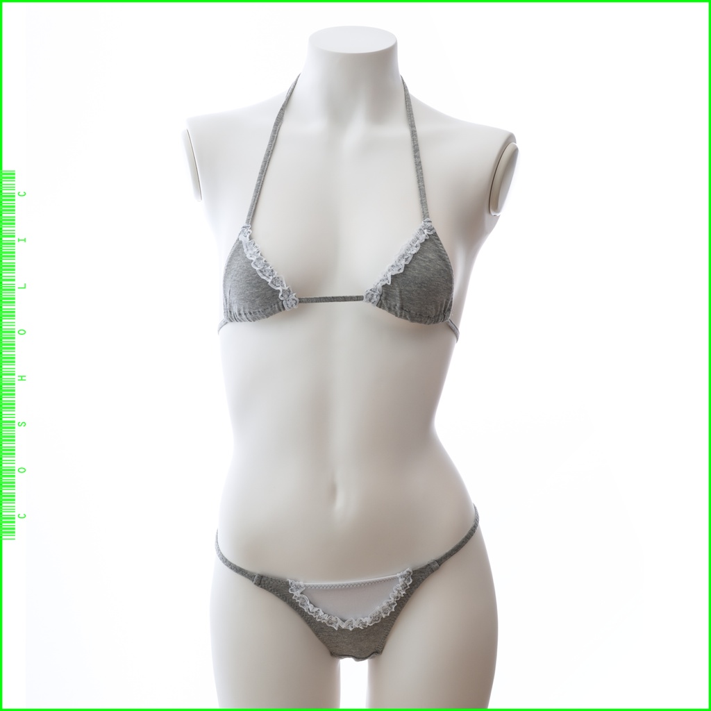 コスホリック+PredatorRatコラボ グレーコットンメイドブラセット