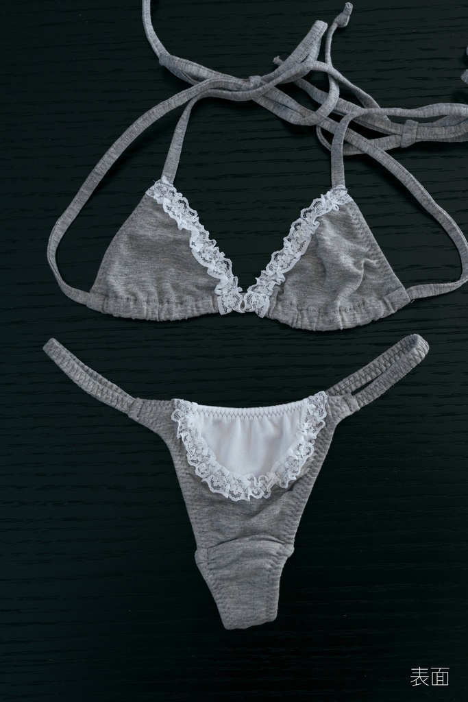 コスホリック+PredatorRatコラボ グレーコットンメイドブラセット