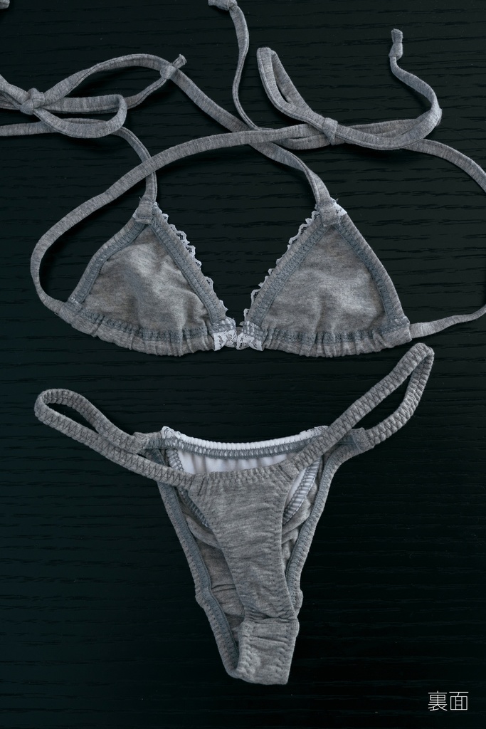 コスホリック+PredatorRatコラボ グレーコットンメイドブラセット