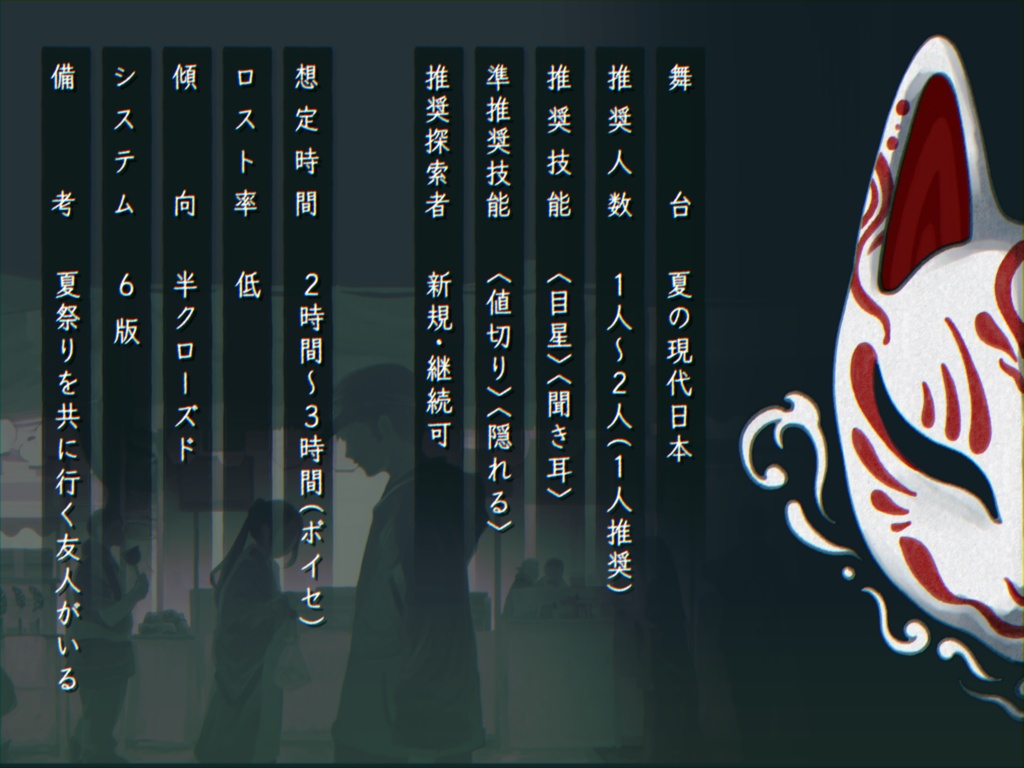 妖囃子【CoCシナリオ6版】