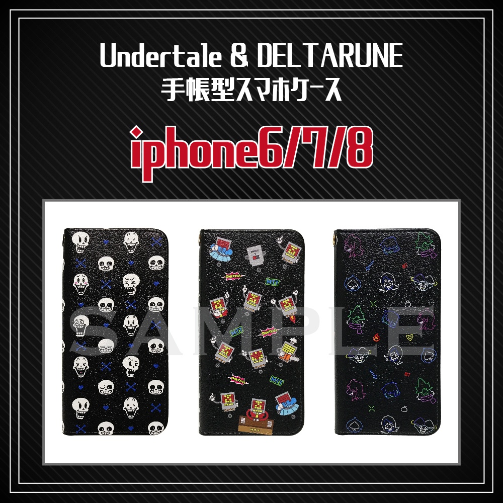 Undertale Deltarune Iphone6 7 8用 手帳型スマホケース Canvas Booth Shop Booth