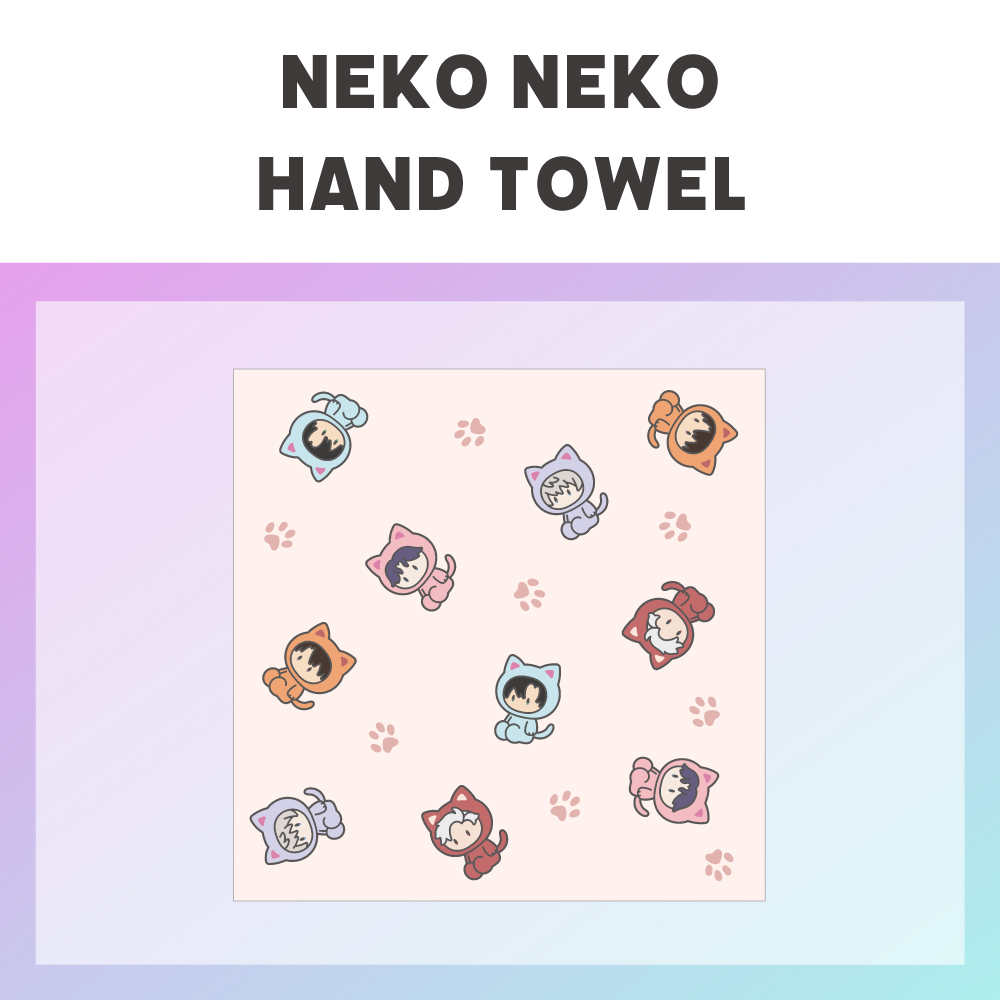 【恋と深空】ねこねこハンドタオル