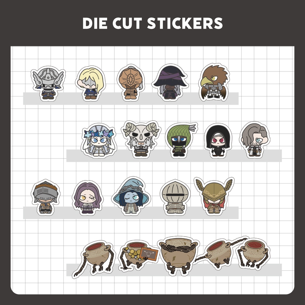 【エルデンリング/ナイトレイン】ダイカットステッカー