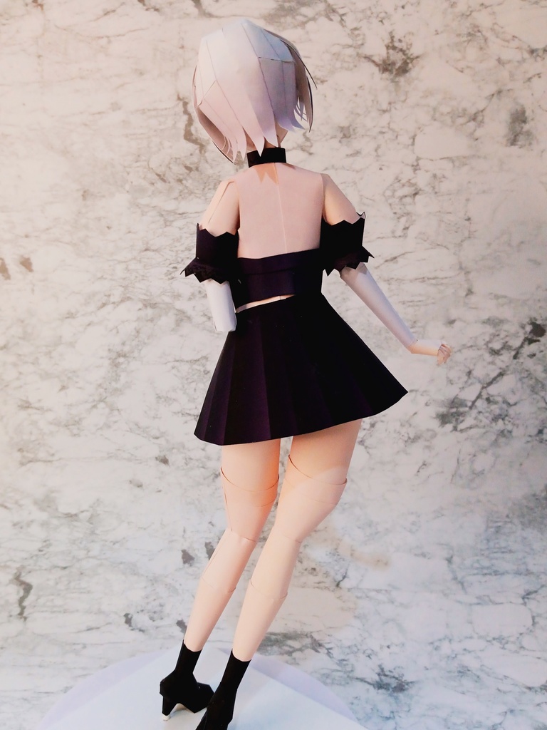 ペーパークラフト【無料DL】2B(NieR:Automata) お顔のみサンプル