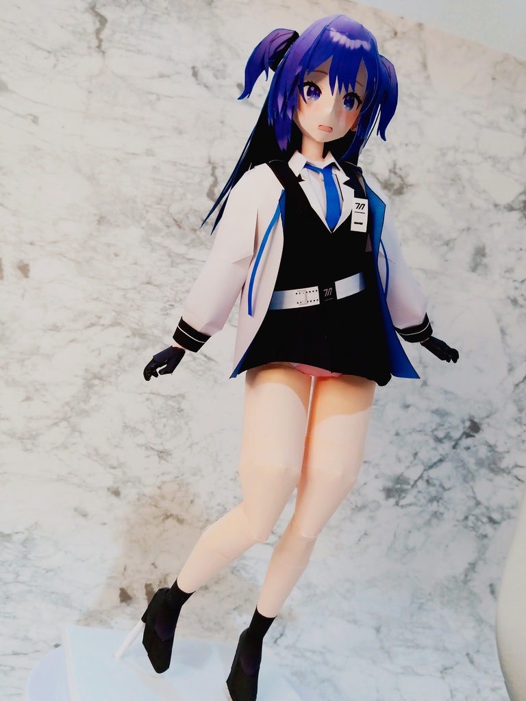 ペーパークラフト【無料DL】早瀬ユウカ(ブルーアーカイブ) お顔のみサンプル