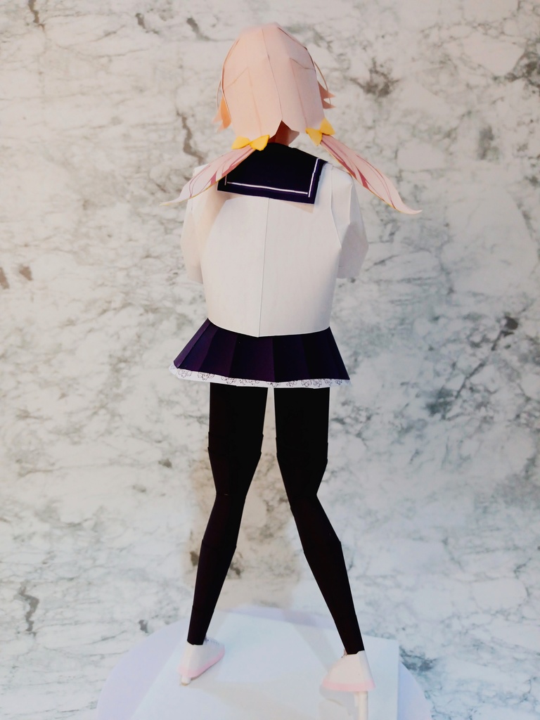 ペーパークラフト【無料DL】阿慈谷ヒフミ(ブルーアーカイブ) お顔のみサンプル