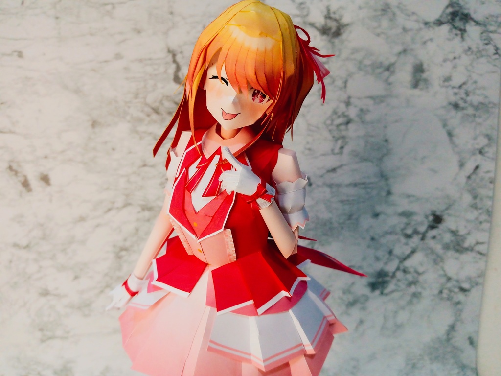 ペーパーフィギュア【無料DL】星野ルビー(推しの子) 美少女フィギュア