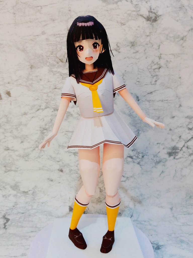 ペーパーフィギュア【無料DL】温水佳樹（負けヒロインが多すぎる！） 美少女フィギュア