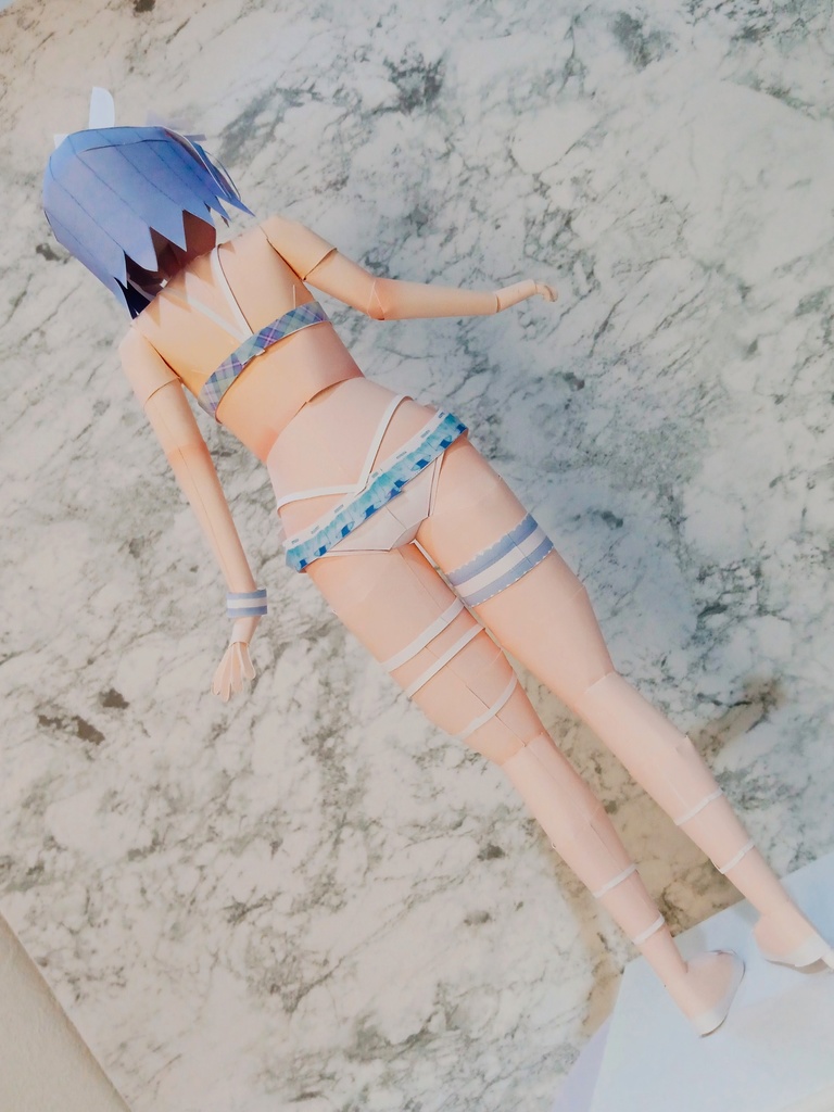 ペーパーフィギュア【無料DL】兎田ぺこら(ホロライブ) 美少女フィギュア