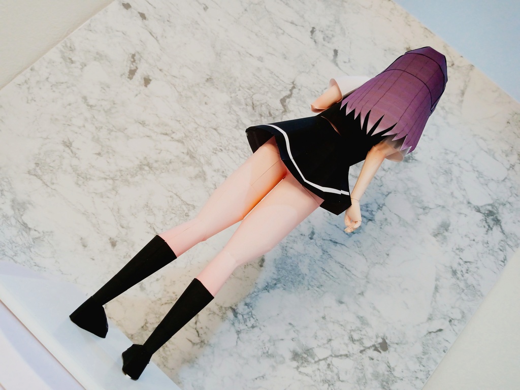 ペーパーフィギュア【無料DL】周防有希(時々ボソッとロシア語でデレる隣のアーリャさん) 美少女フィギュア