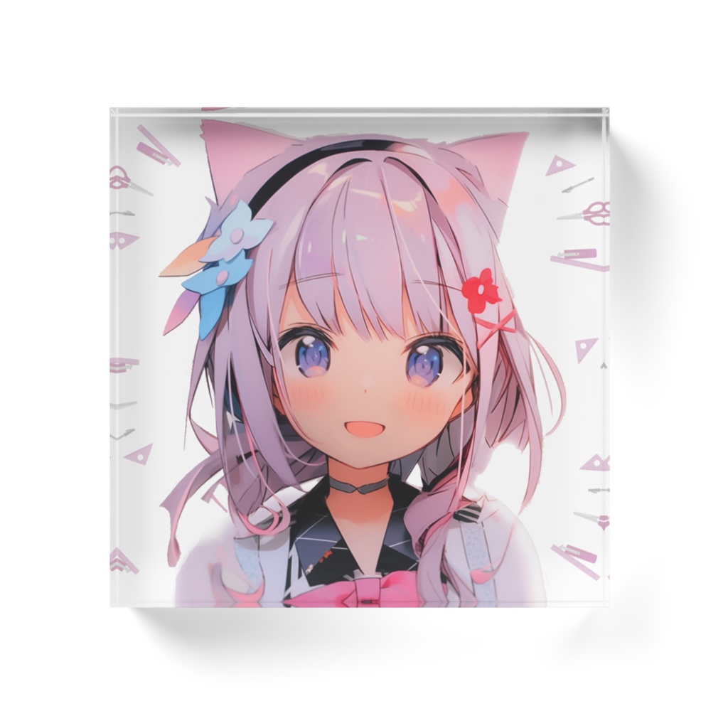 簡単紙フィギュアみずくるちゃん アクリルブロック