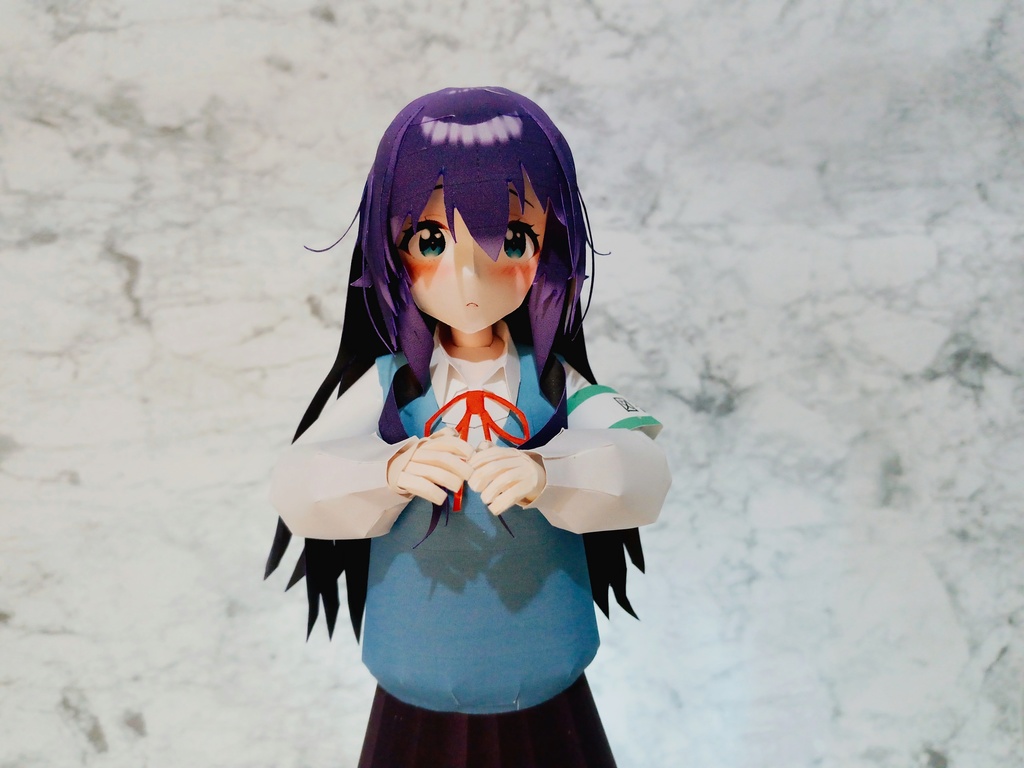 ペーパーフィギュア【無料DL】好本 静(君のことが大大大大大好きな100人の彼女) 美少女フィギュア