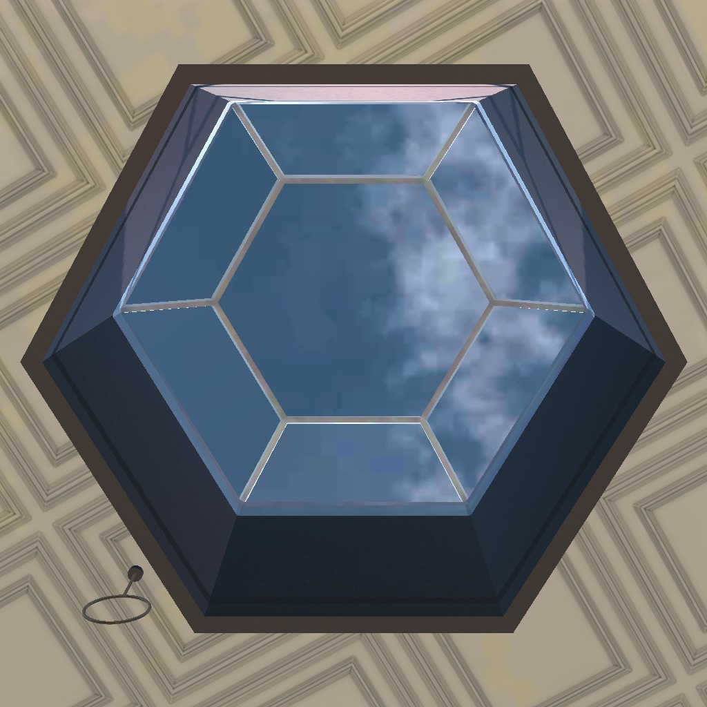 六角形の天窓