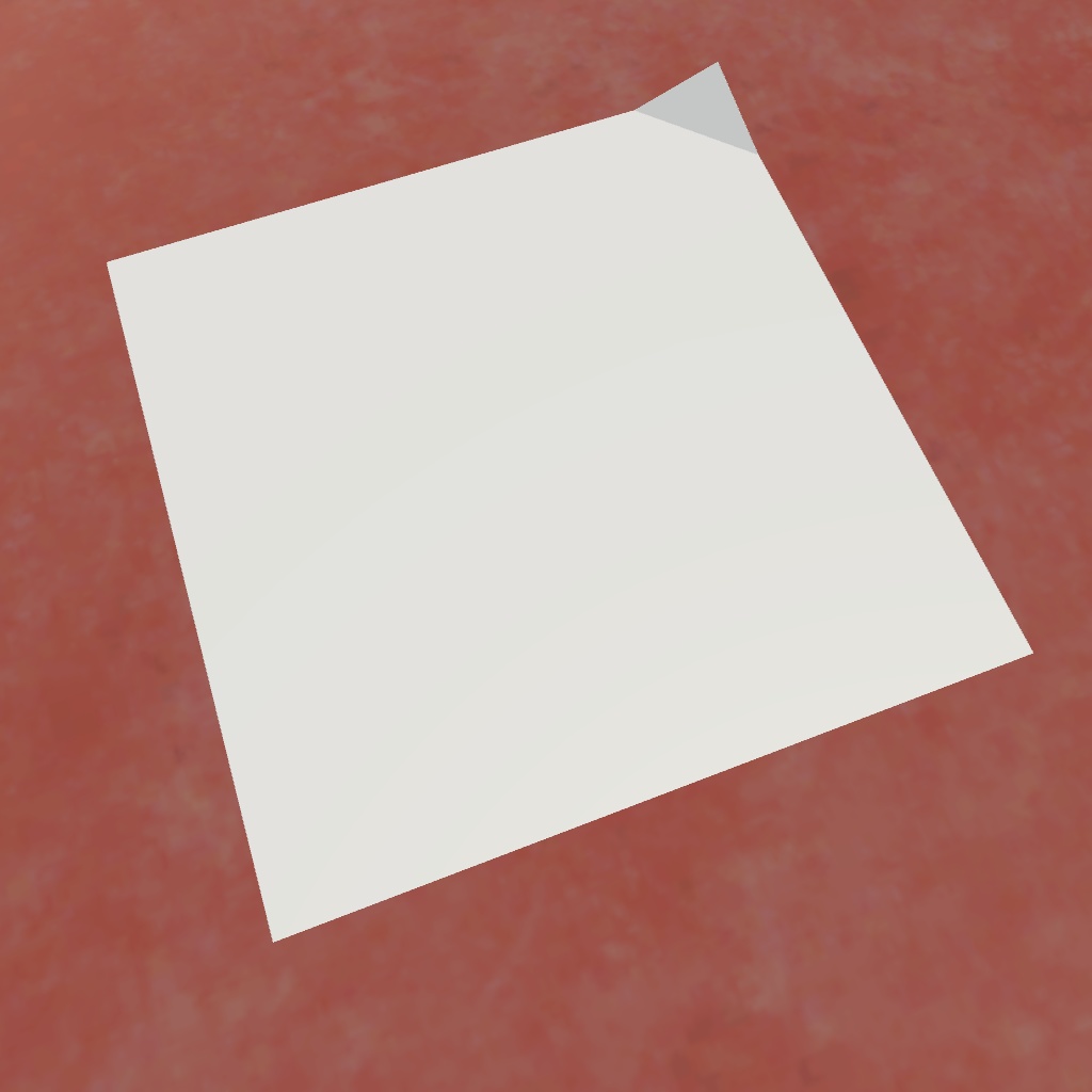 角を折った紙・シール