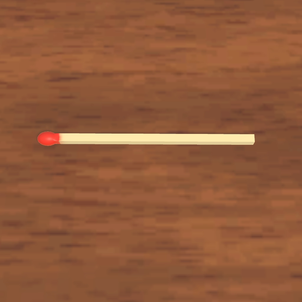 マッチ棒とマッチ箱