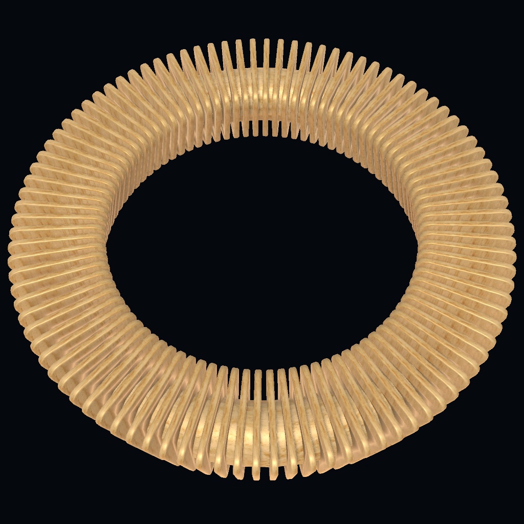 木のベンチ 2種