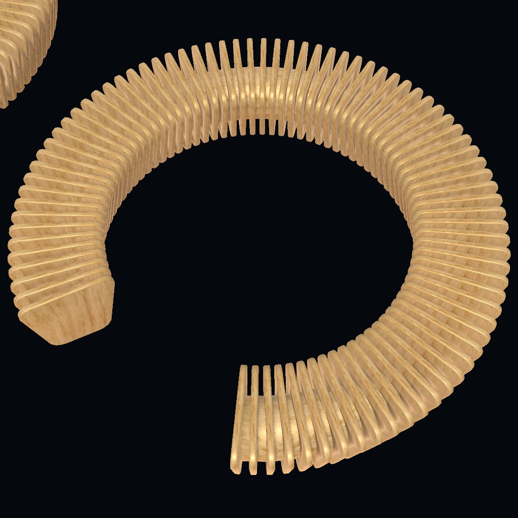 木のベンチ 2種