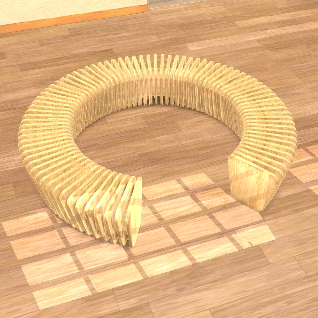 木のベンチ 2種