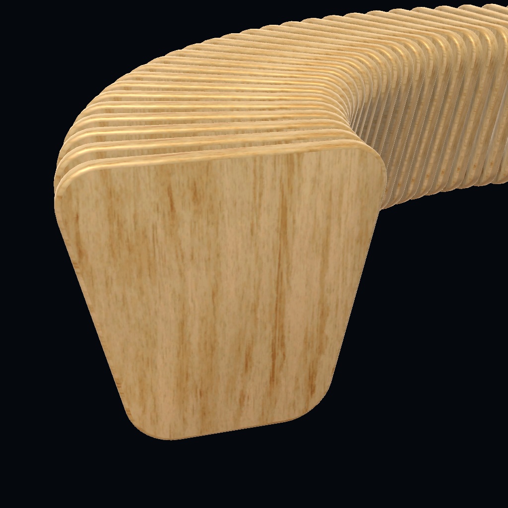 木のベンチ 2種