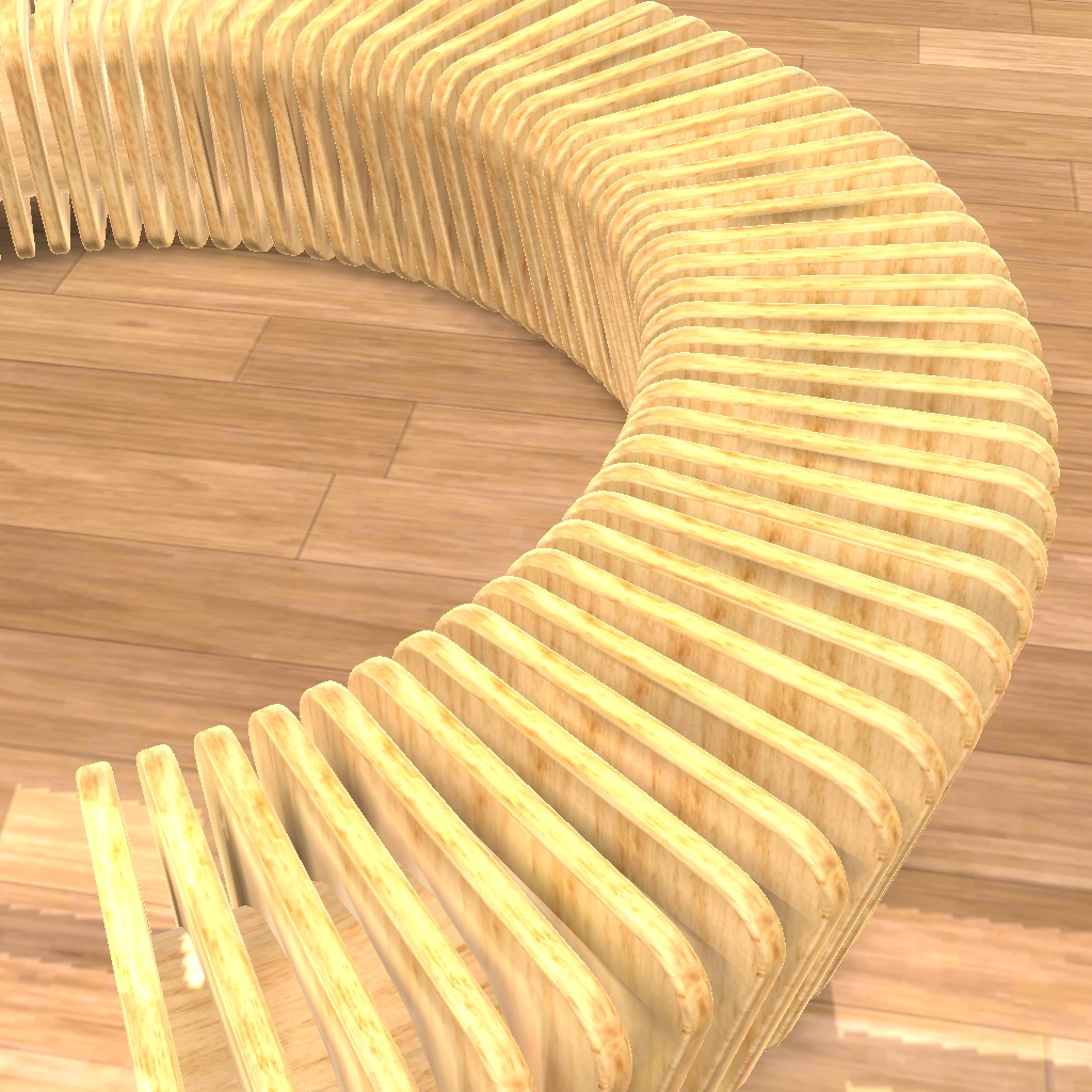 木のベンチ 2種