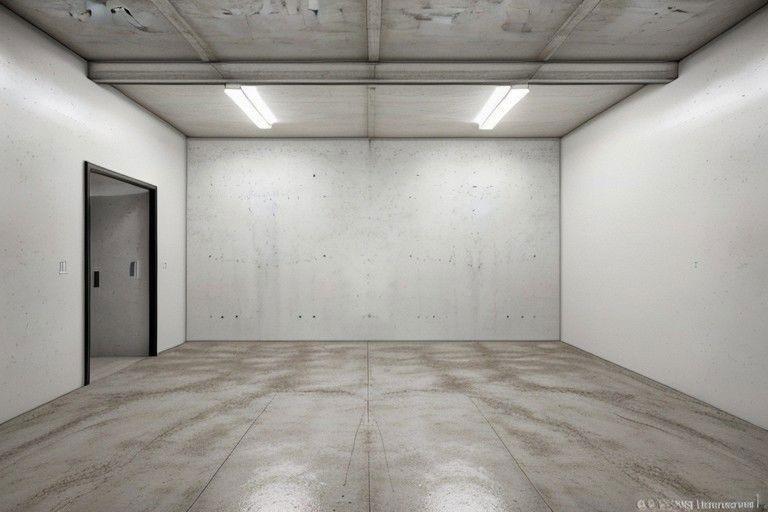 シンプルなコンクリートの部屋 背景素材