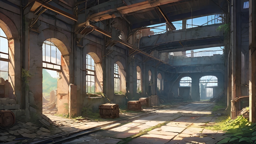 廃墟 まとめパック 背景素材 1920x1080(6種 6枚 = 36枚)セール中