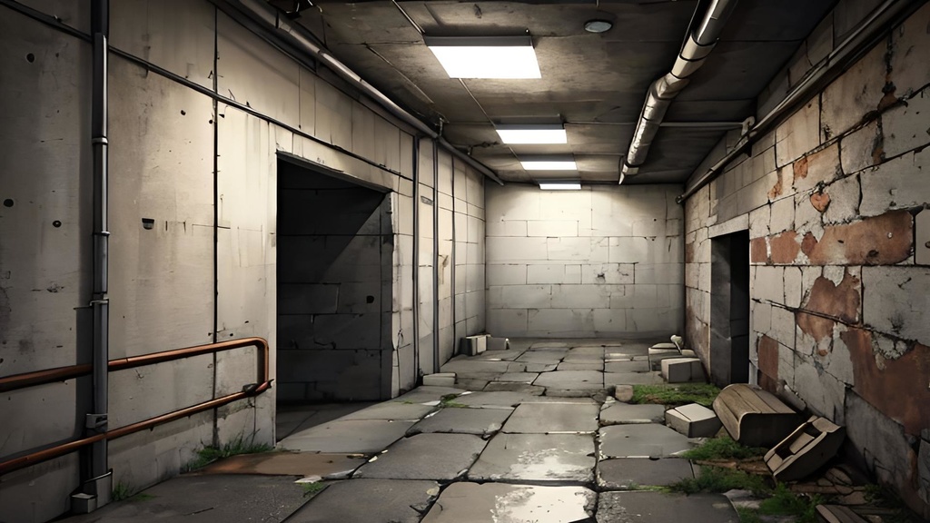 地下道、地下通路 背景素材 1920x1080(40枚)