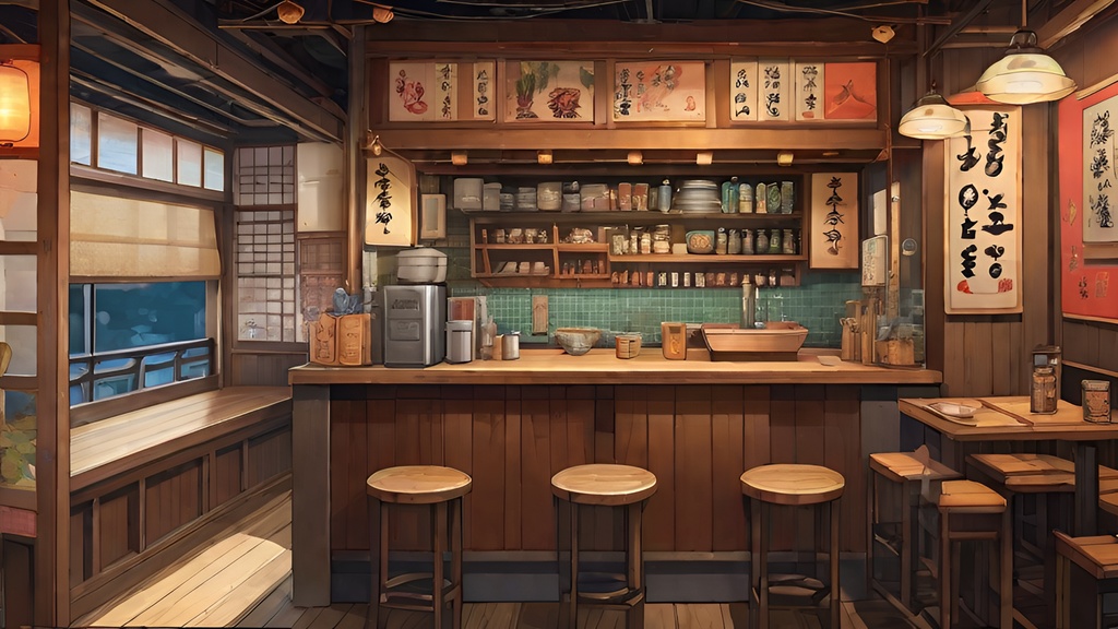 居酒屋 食堂 背景素材 1920 x 1080 （39枚）