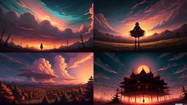 空背景まとめ 背景素材 1920x1080(9種各4枚 36枚)