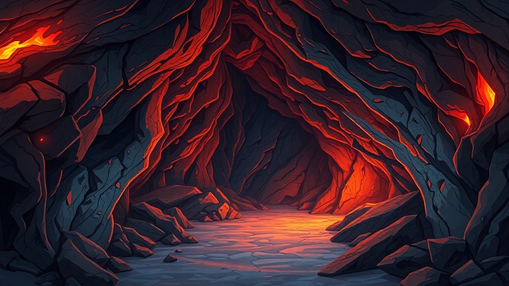 洞窟 背景素材まとめパック アニメ風 背景素材 1920x1080(10種 計40枚)