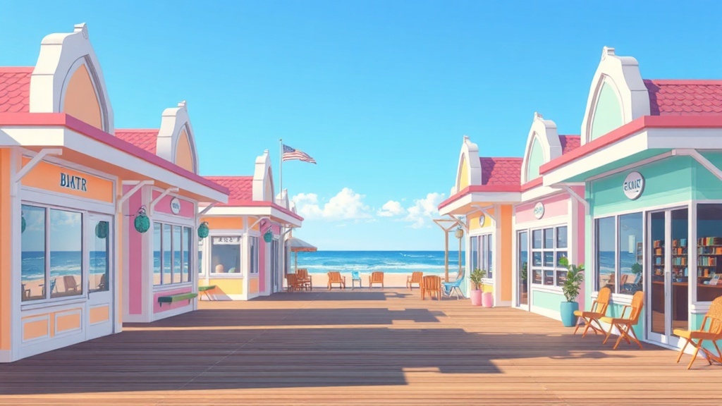 海の見える街 背景素材_1920x1080（40枚）