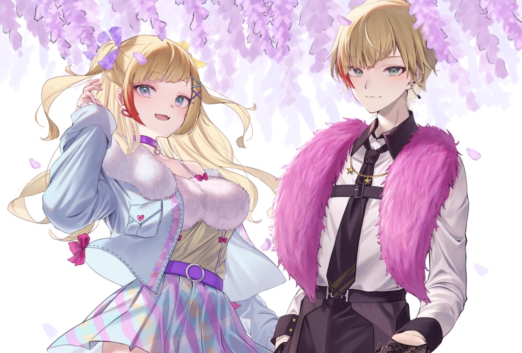 八鮹やづさん＆狗又いちにさん画 両面ポストカード
