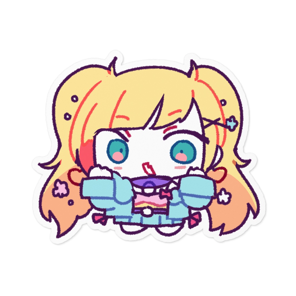 モチモチびっくりステッカ~