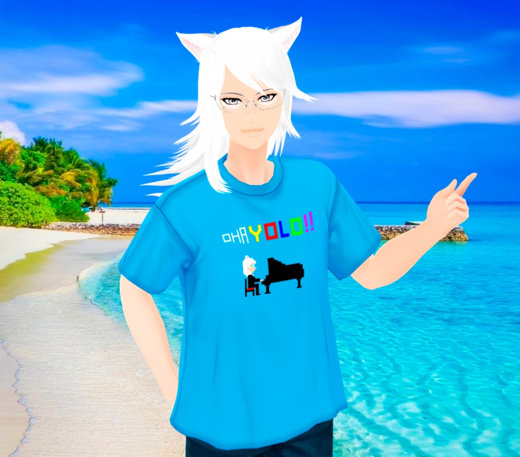 【無料版あり】おはYOLO!!Tシャツ【Vroidテクスチャ】