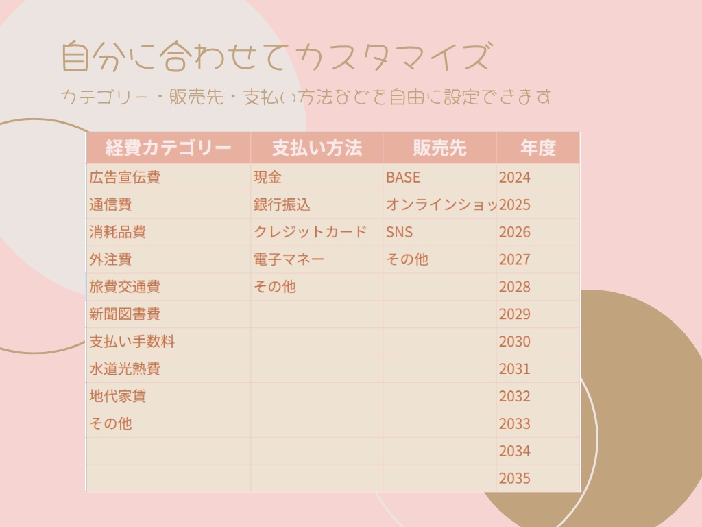 個人事業主・副業向け|売上・経費管理テンプレート|Googleスプレッドシート|自動集計・月別分析・利益管理