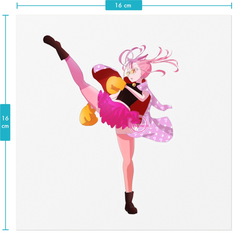 EMUNE-KOステッカー(kick)