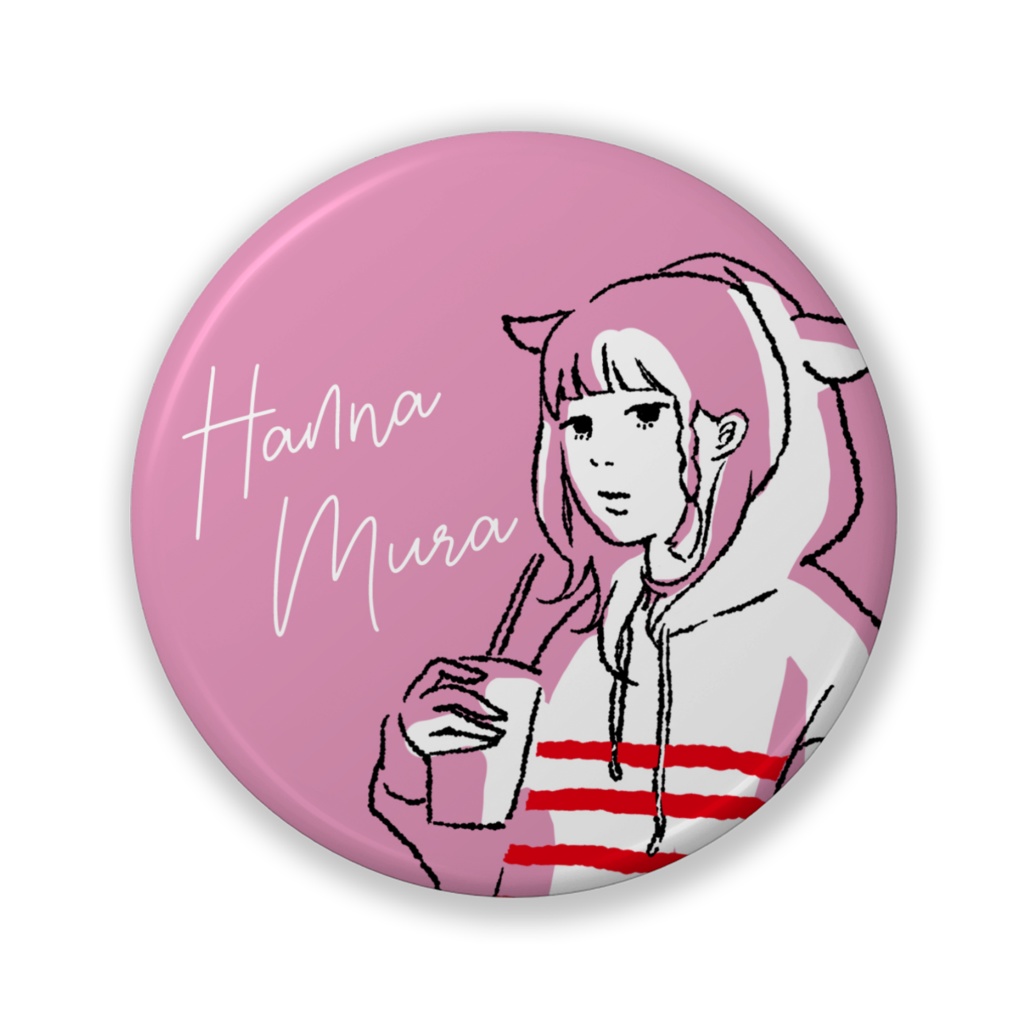 ハンナ村の缶バッジ